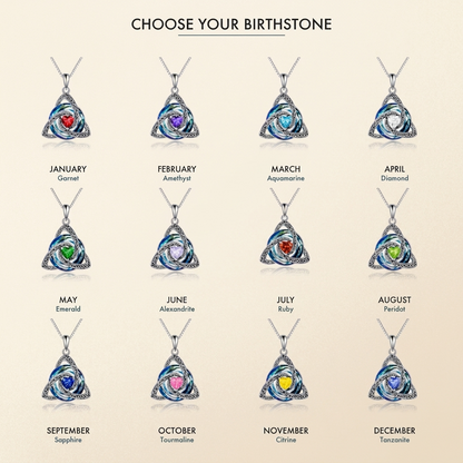 Zenra™ Witch Knot Birthstone Necklace