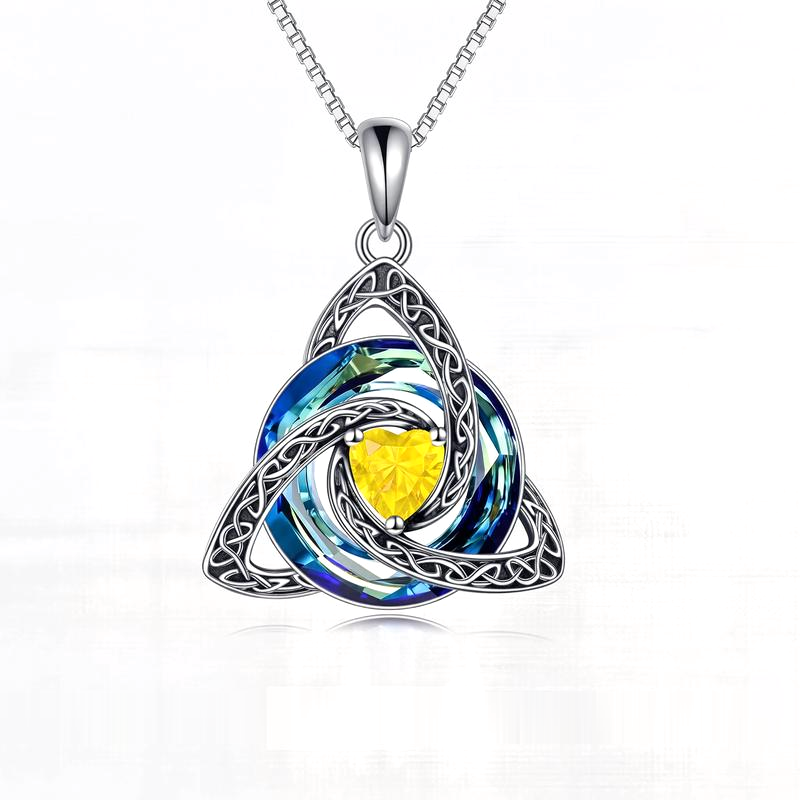 Zenra™ Witch Knot Birthstone Necklace
